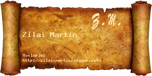 Zilai Martin névjegykártya